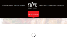 Tablet Screenshot of dalesgrill.com